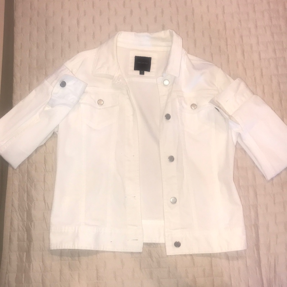The Limited - White Denim Jacket